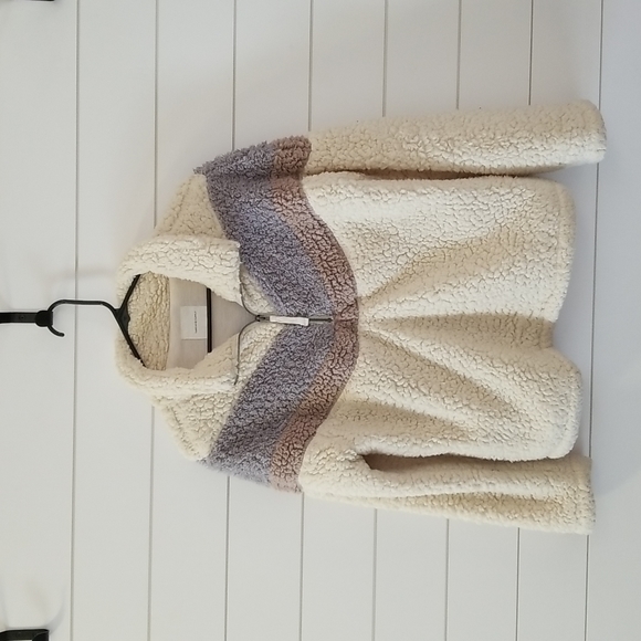 Thread & Supply Jackets & Blazers - Thread & Supply sherpa fleece quarter zip sweater jacket